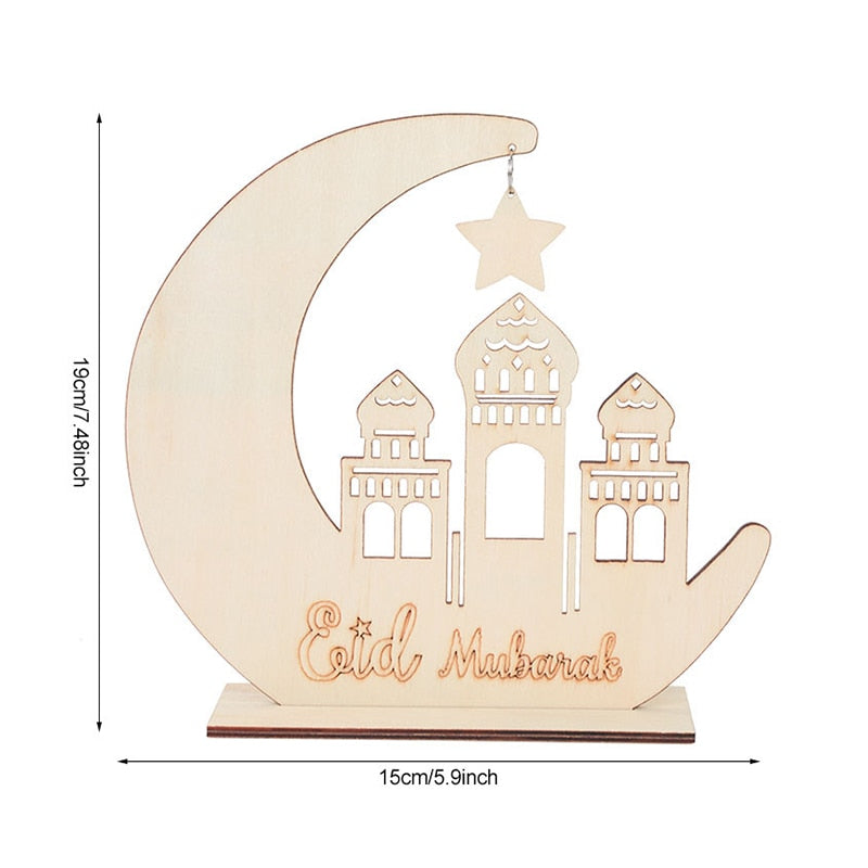 Wooden EID Mubarak Decoration Gifts