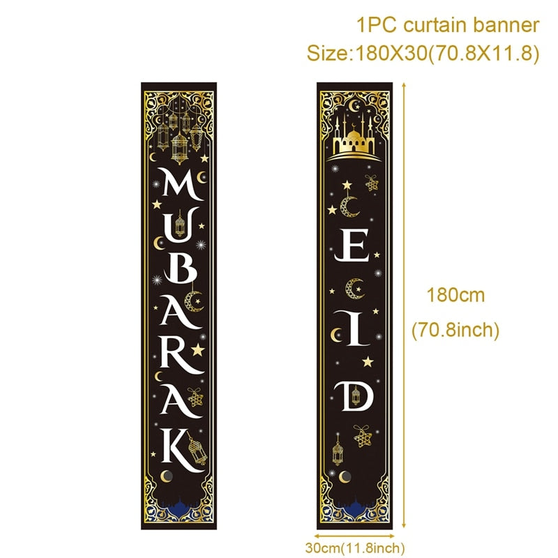 Eid Mubarak Door Banner Decorations 2023