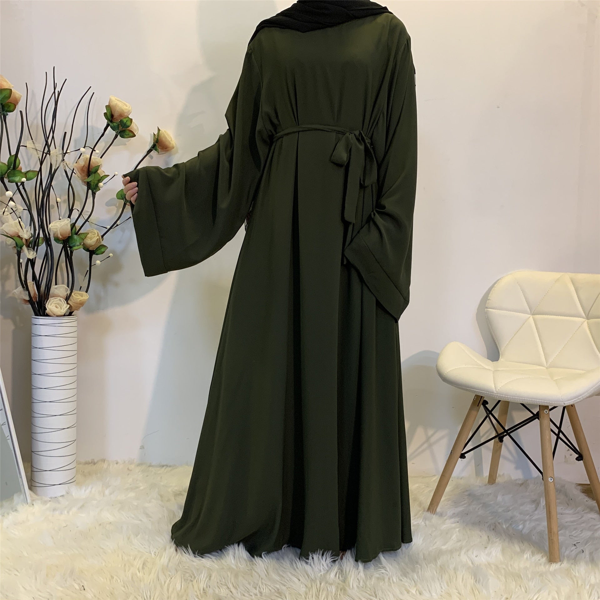 Muslim Fashion With Sashes Islam Clothing Abaya