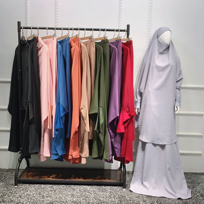 Muslim women long Khimar Robe Abaya