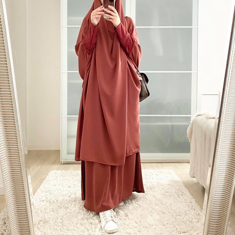 Muslim women long Khimar Robe Abaya