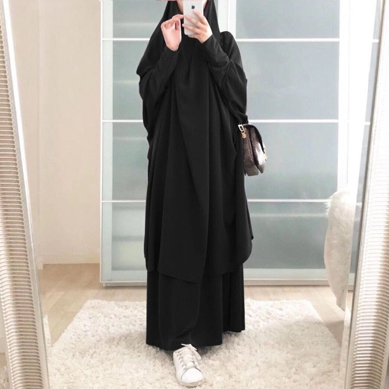 Muslim women long Khimar Robe Abaya