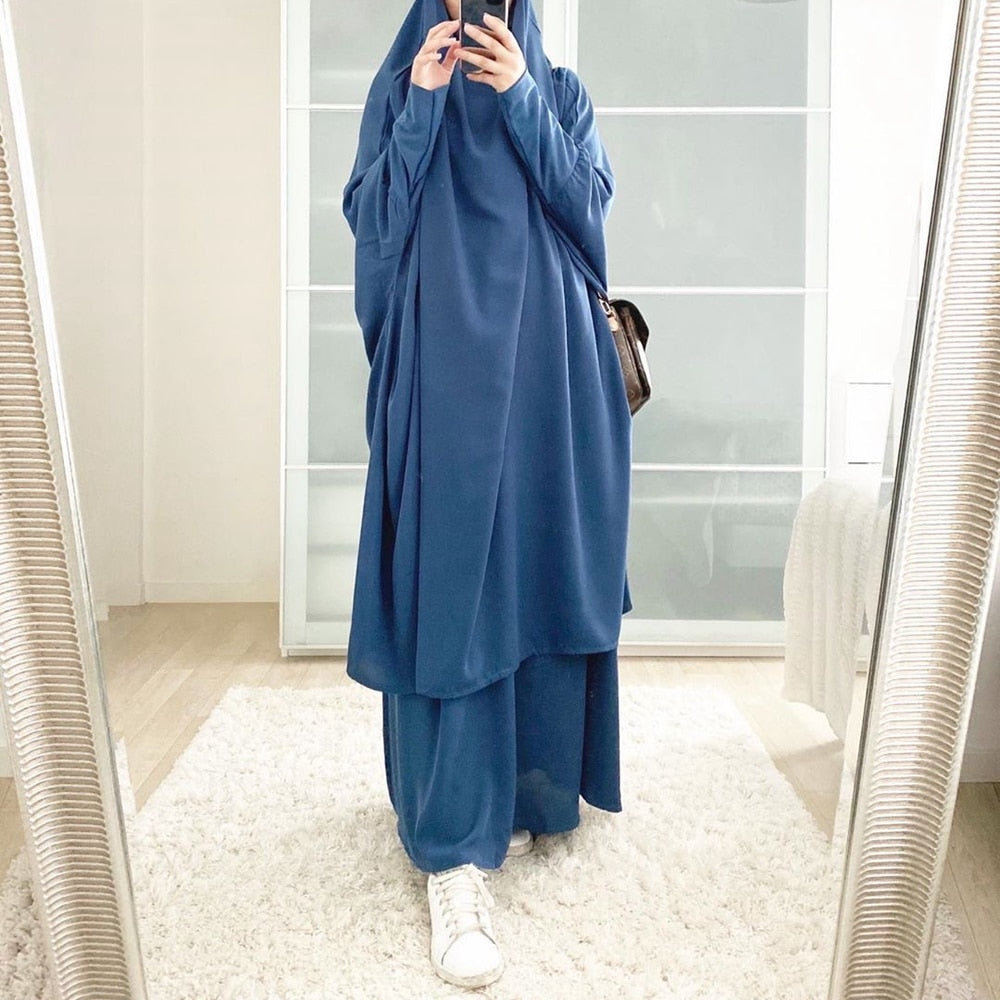 Muslim women long Khimar Robe Abaya