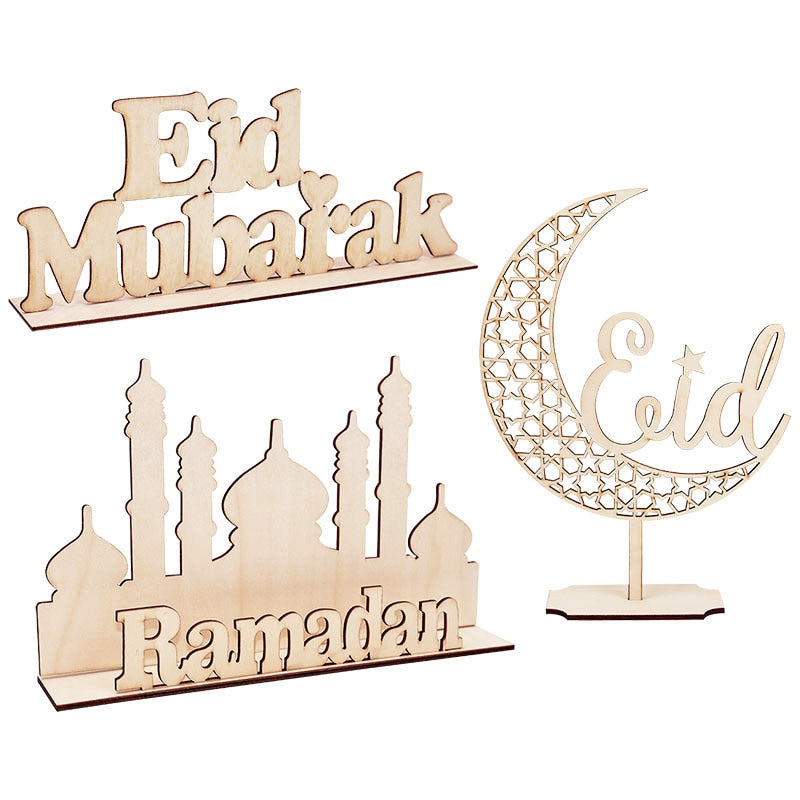 Wooden EID Mubarak Decoration Gifts