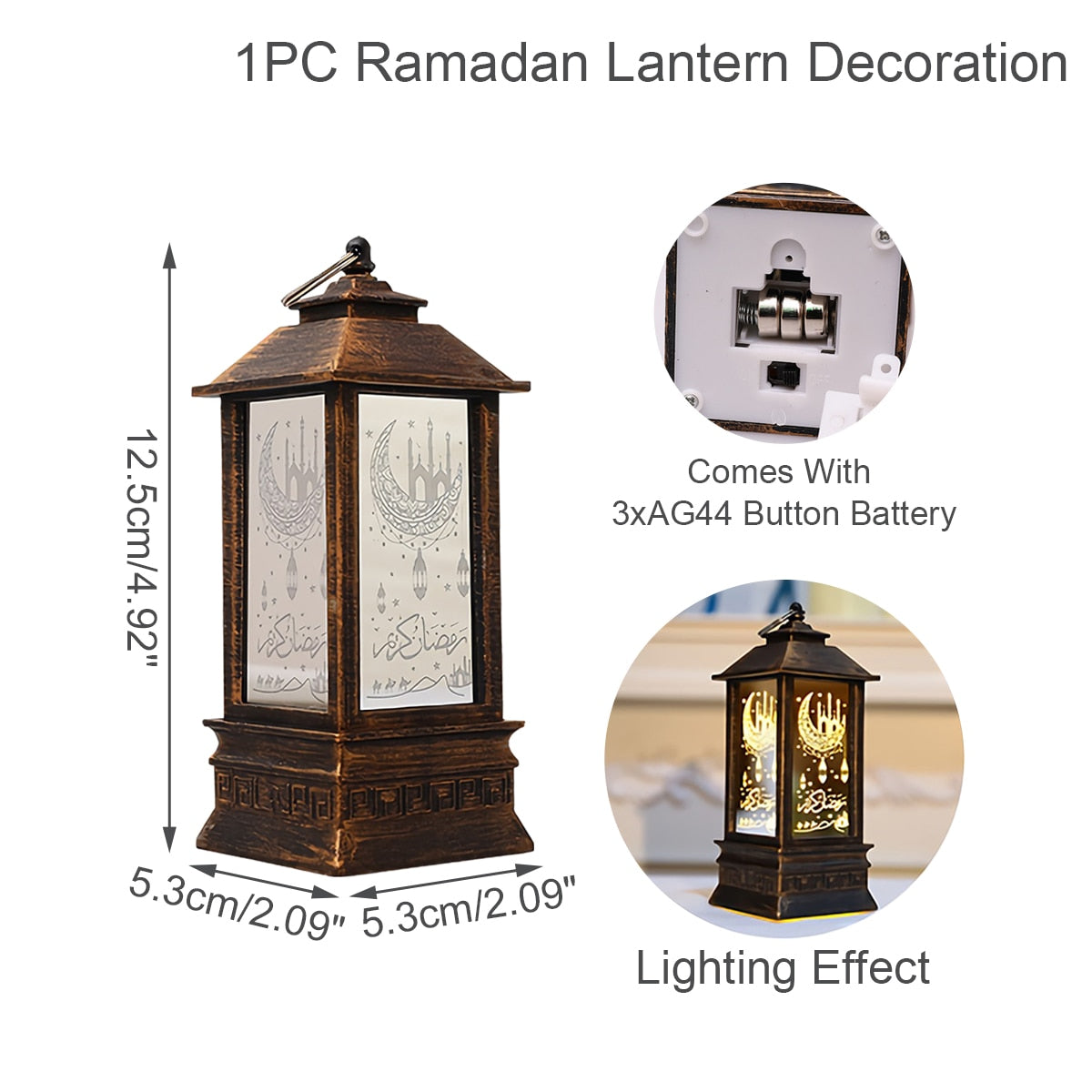 Eid Mubarak Decor LED Light Ornament
