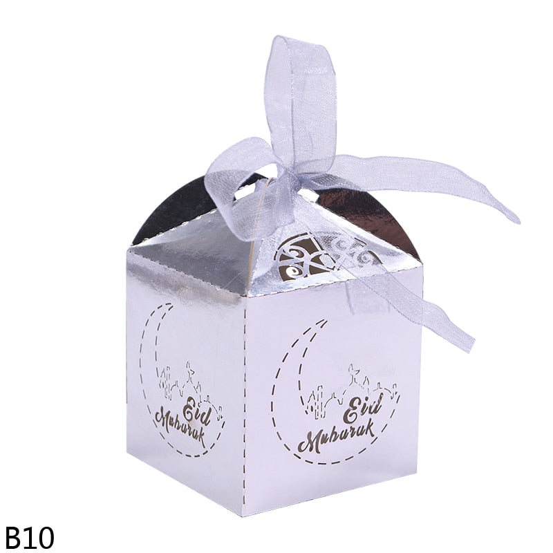 10Pcs Eid Mubarak Gift Box Candy Box