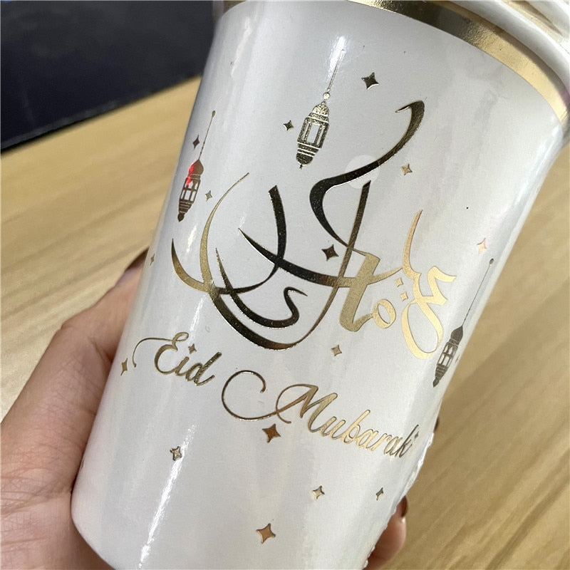 EID Mubarak Paper Plate Cup For EID Party