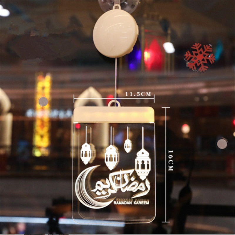 2023 LED 3D Eid Mubarak Decor Ornament