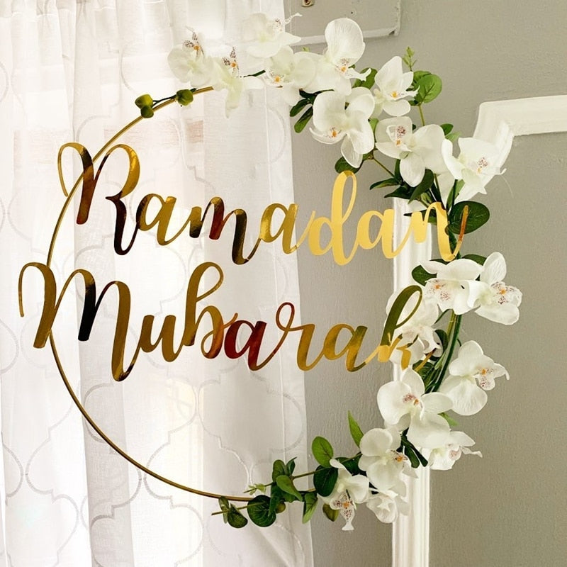 Ramadan Mubarak Decoration Metal Ring