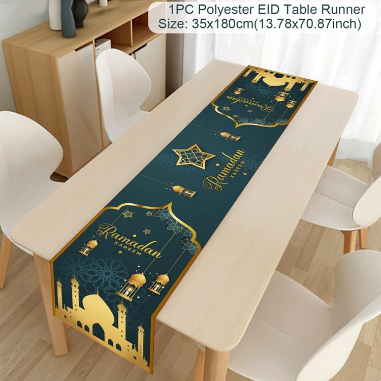 Ramadan Decor Tablecloth EID Mubarak Decor