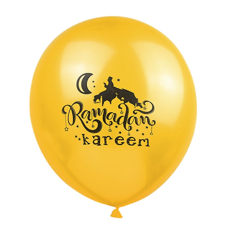 10Pcs Eid Mubarak Latex Balloon Party Supplies 2023