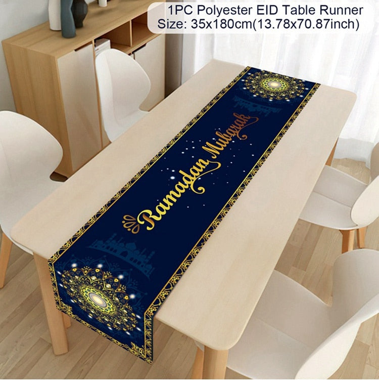 Ramadan Decor Tablecloth EID Mubarak Decor