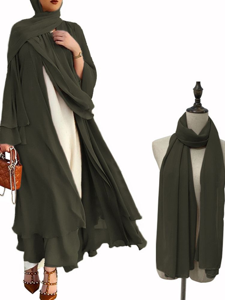 Better Double layer Abaya Islam Clothes