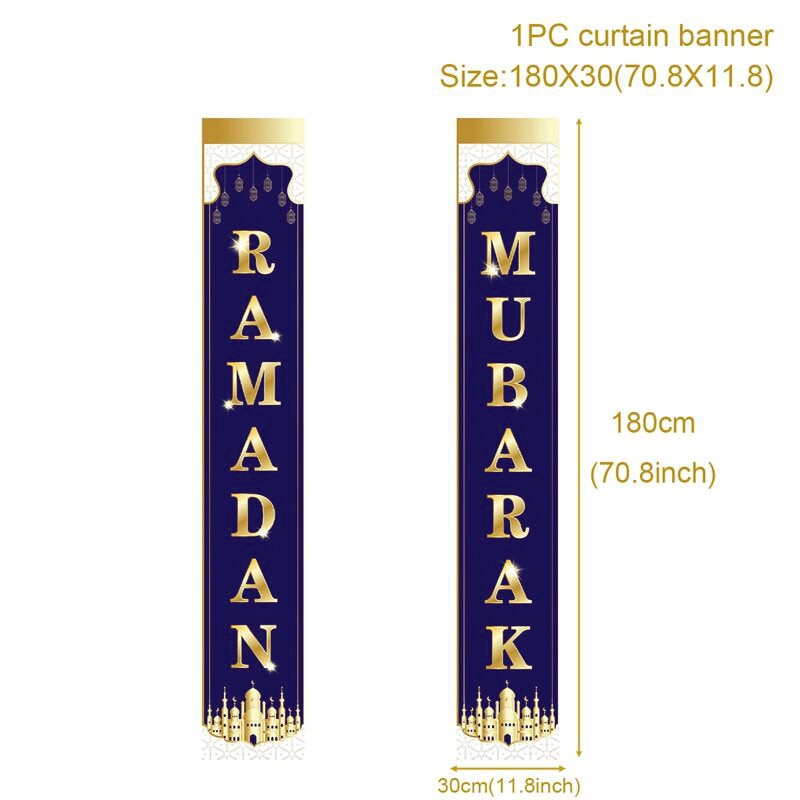 Eid Mubarak Door Banner Decorations 2023